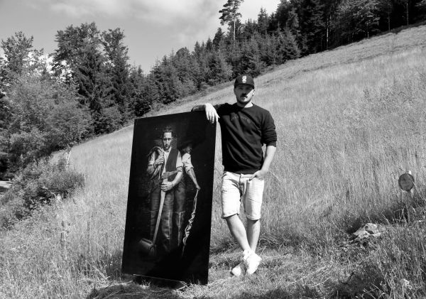 Artwood Schwarzwald Bild Wald und Wiese