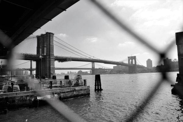 New York Strasse Street Brücke Maschendraht