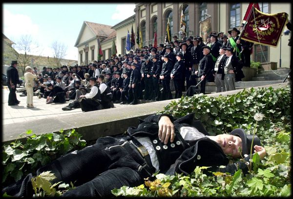 Gesellen Gruppenbild auf der Walz