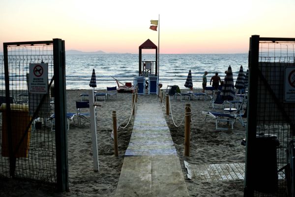 Italien Strandzugang