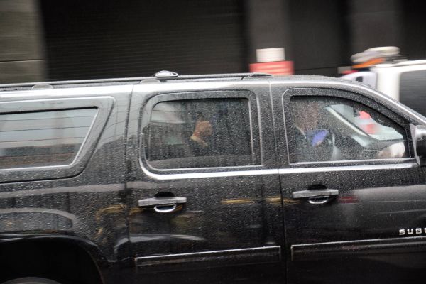 New York Strasse Street Trump Thump