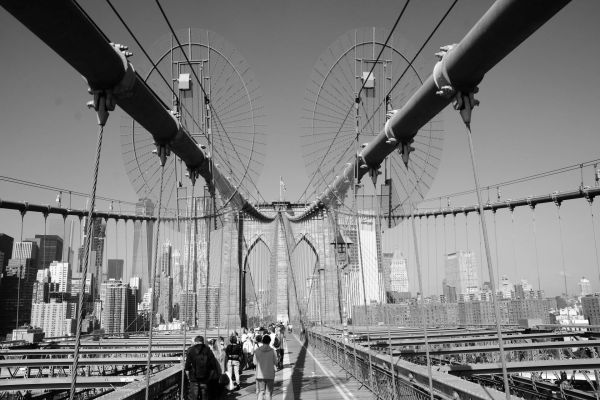 New York Strasse Street Brücke Weg