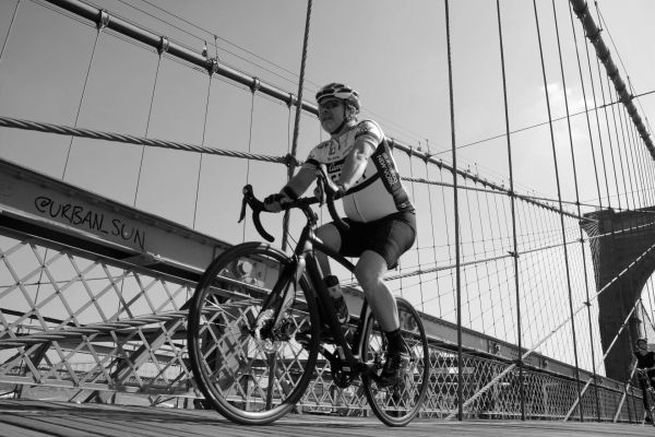 New York Strasse Street Brücke Fahrrad