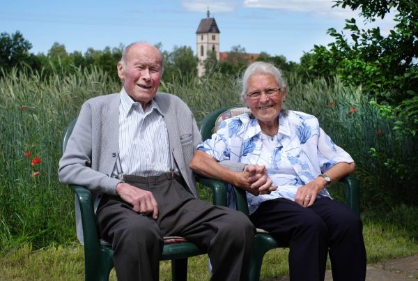 Paar goldene Hochzeit
