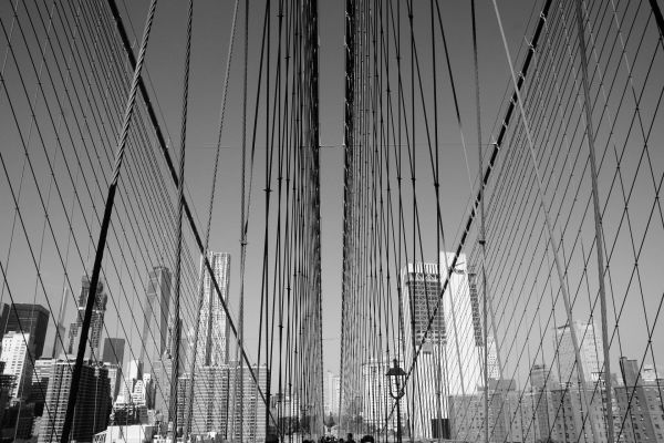New York Strasse Street Brücke seil